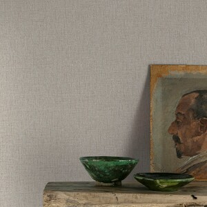 Twill Texture Wallpaper - Taupe by Grandeco
