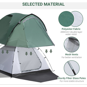 Outsunny Weatherproof 2 Room Tent by Outsunny