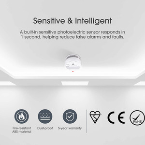 Mydome 10 Year Battery Operated Smoke Alarm (Montreal) - White