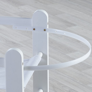 Little Gem Rocking Moses Basket Stand White - White by Kinder Valley