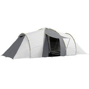 Outsunny Tunnel Tent with 2 Bedroom, Living Area and Vestibule for 4-6 Person by Outsunny