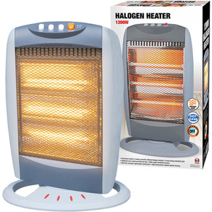 1200W Halogen Heater - Grey by Bargains-Galore