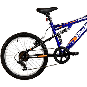Dallingridge Blade Junior Full Sus Mountain Bike, 20In Wheel - Metallic Blue by Dallingridge