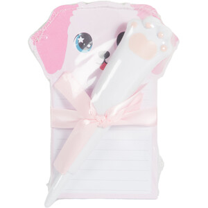 Dog or Cat Sticky Notes and Pen Set - Multicolour
