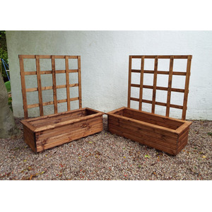 Extra Large Trellis Trough Set - Brown by Charles Taylor