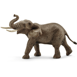 SCHLEICH Wild Life Male African Elephant Toy Figure - Black by SCHLEICH