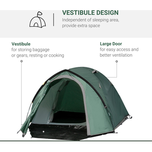 Outsunny Weatherproof 2 Room Tent by Outsunny