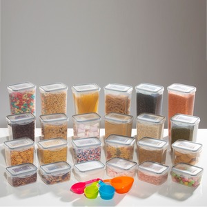 24 Piece Food Storage Containers Set With Boxes Lids - Clear by Gr8 Home