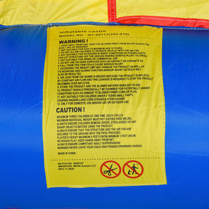 Outsunny Kids Rainbow Bouncy Castle and Pool - muiticoloured by Outsunny