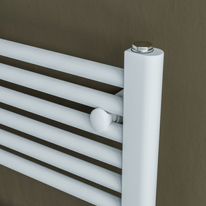 Grace Electric Designer Towel Radiator - WHITE / 50cm by Agadon