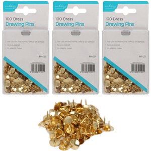 Drawing Pins - Brass - Brass / 400 by Ashley