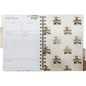 Highland Cow Planner A5 - Cream