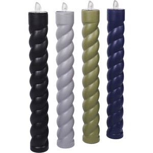 Solar Pillar Candle Effect Stake - Multicolour
