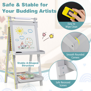 3-in-1 Double-sided Art Easel by Costway