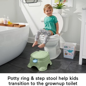 3 in 1 Puppy Perfection Potty Training Seat And Step Stool - Multicolour by Fisher Price