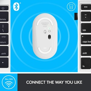 Logitech Pebble i345 Bluetooth Mouse - White by Logitech