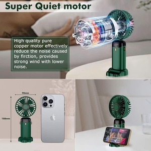 Rechargable Mini Handheld Fan - Green by Dyzi