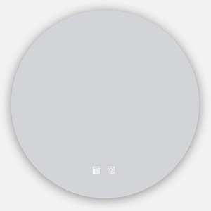 Round Bathroom Mirror with 3 Colours Lights, Backlit by AicaBathroom