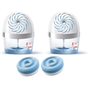 2x Large AERO 360 Dehumidifiers Moisture Trap Damp Absorber - White by UniBond