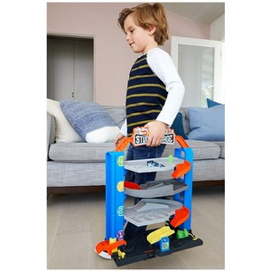 Garage City Stunt Play Set Elevator to Upper Levels - Multi by Hot Wheels