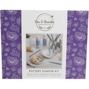 Bee and Bumble Pastel Pottery Starter Craft Kit - Multiple Colours by Bee Bumble