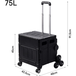 Folding Stair Climbing Shopping Trolley by lifeideas