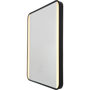 Aiga Bathroom LED CCT Mirror with Motion Sensor and Demist - Black by Litecraft