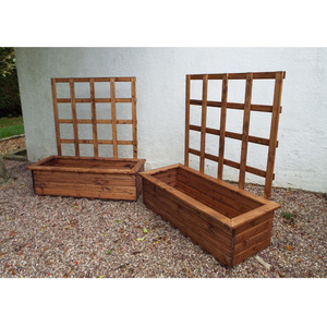 Extra Large Trellis Trough Set - Brown by Charles Taylor