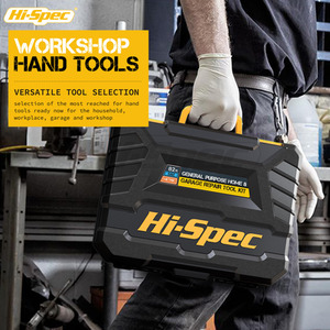 Hi Spec 82 Piece Home and Garage Tool Kit Set - yellow by Hi-Spec