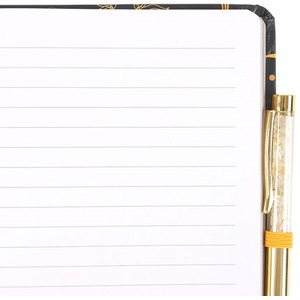 Leave A Little Sparkle Notebook with Citrine Pen - A5 by Kingsbury Gifts