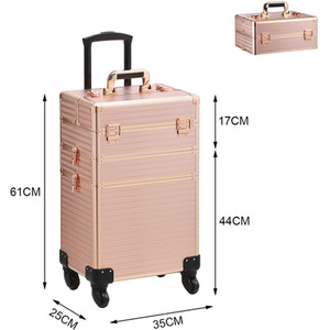 Professional Beauty Case on Wheels by Livingandhome