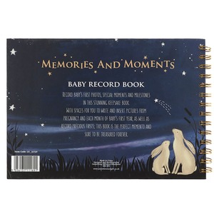 Baby Milestone Memory Book - Blue by Kingsbury Gifts