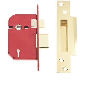 Three Lever Sash Lock - Brass by Hiatt Hardware