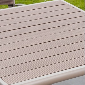 Delamere 80x80cm Patio Table and 4 Chair Set - Brown by Artemis Home