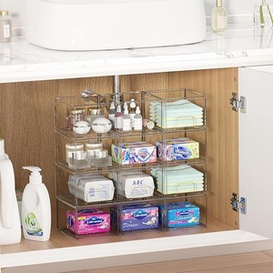 Make Up Storage Stackable Drawers - White