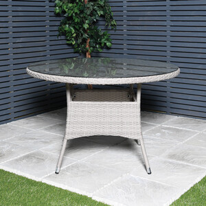 Madrid 7 Piece Dining Set - Grey by Malay