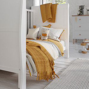 Leo Cot Bed With Mattress - White by Love For Sleep