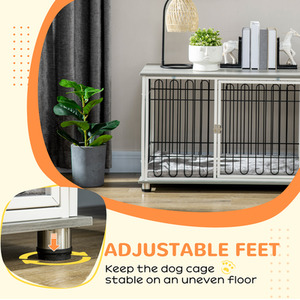 PawHut Dog Crate Furniture Side End Table with soft Washable Cushion by PawHut