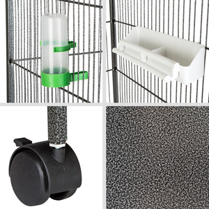 Bird Cage 146 cm High - Anthracite by tectake