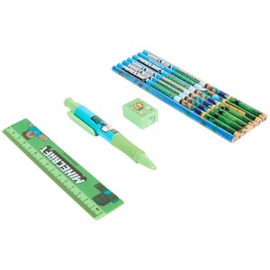 Minecraft Bumper Stationery Set - Green