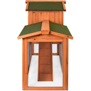 Double Wooden Pet Hutch - Wood by Vida Designs