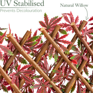 Artificial Red Acer Trellis - Red by Christow