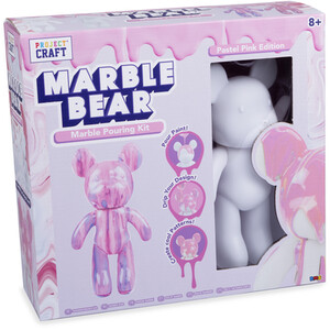 Giant Paint Pour Marble Bear Kit by Project Craft
