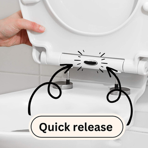 Soft Close Universal Toilet Seat - White by Marco Paul