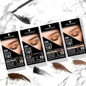 Schwarzkopf Brow Tint Professional Black Permanent Eyebrow Dye Tinting Kit - Buy 2 - Black / 0.08kg / 6cm by Schwarzkopf