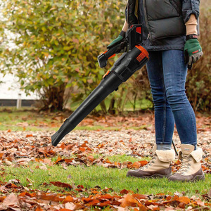 Cordless Handheld Leaf Blower - Black+Orange by komore