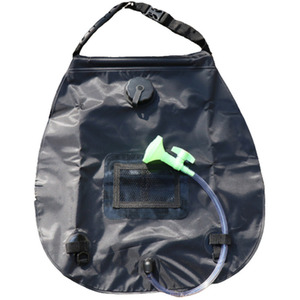 20L Outdoor Camping Shower Bag - Black