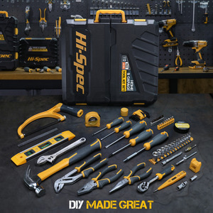 Hi-Spec 113 Piece Home and Garage Tool Kit Set - yellow by Hi-Spec