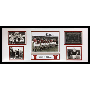 Sir Bobby Charlton Signed and Framed Storyboard - Red by Allstarsignings