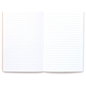 Barks Dog Recycled Paper A5 Lined Notebook - Brown by Barks